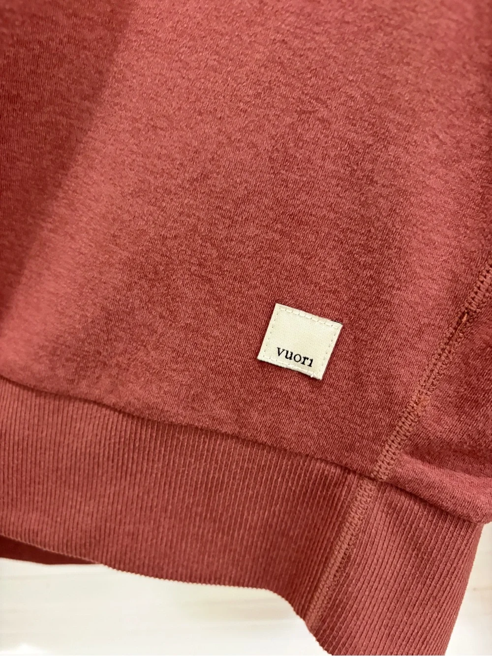 Vuori Women’s Halo Crewneck pullover, Small, Rosewood - Picture 8 of 16